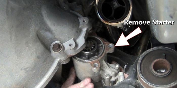 remove starter motor