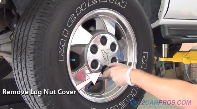 remove lug nut cover