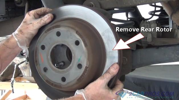 remove rear brake rotor