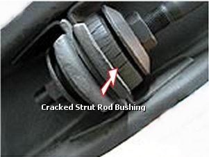Cracked Strut Rod Bushing 