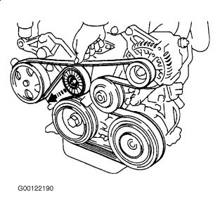 1996 toyota corolla alternator belt #3