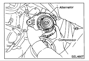 Changing the alternator on a 1998 nissan maxima