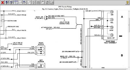 toyota pickup backup light switch #6