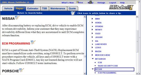 Ford vehicle computer relearn procedures #7