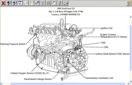 2001 Ford engine tauras sensors #8
