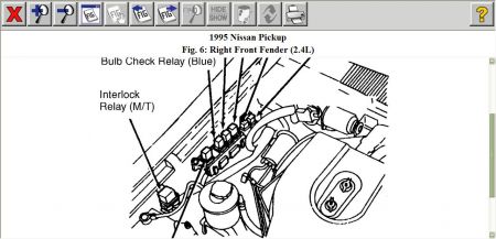 Nissan truck interlock relay #3