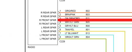 1997 Ford explorer radio wiring color code #9