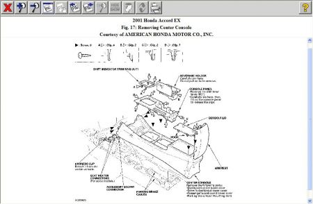 2006 Honda accord center console removal #2