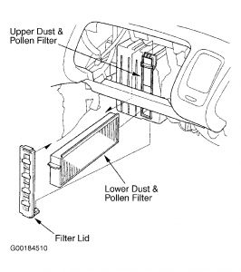 2002 Honda accord cabin filter location #3