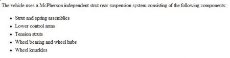 2006 Ford taurus suspension problem #4