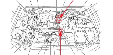 2004 Nissan maxima camshaft position sensor location #9