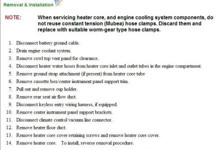 Replace heater core 1999 ford windstar #5