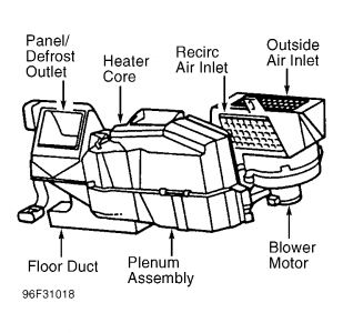 Diagram heater core ford f150 #10