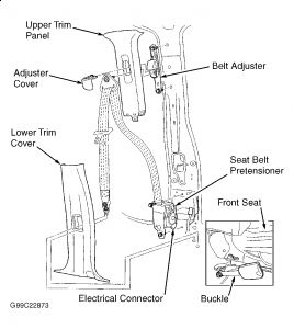 Nissan xterra seat belt replacement #10