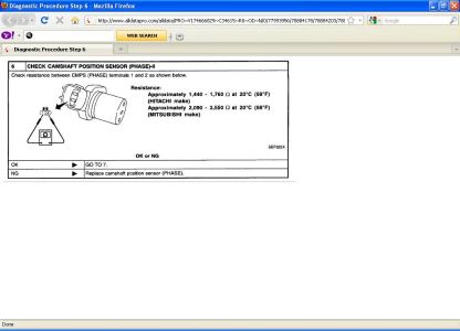 2000 Nissan maxima cam sensor