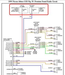1999 Nissan altima radio wire diagram