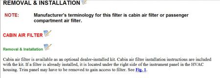 1999 Ford expedition cabin filter #2
