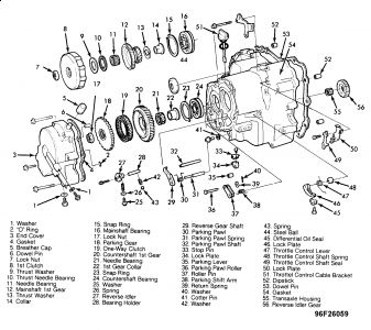 1999 Honda accord automatic transmission diagram #1