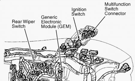2002 Ford windstar rear electronic module #7