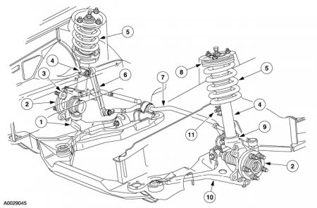 1999 Ford taurus front suspension diagram