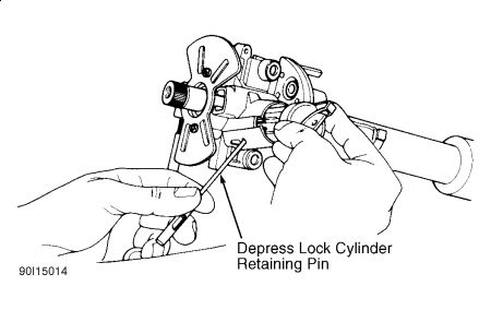 Removing lock cylinder ford ranger without key #2