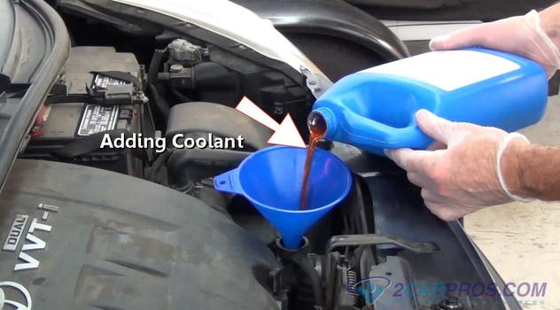 adding coolant to car ac