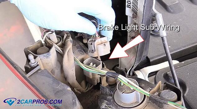 automotive brake light wiring sub harness