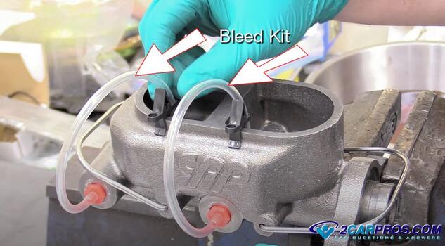 automotive brake master cylinder bleed kit