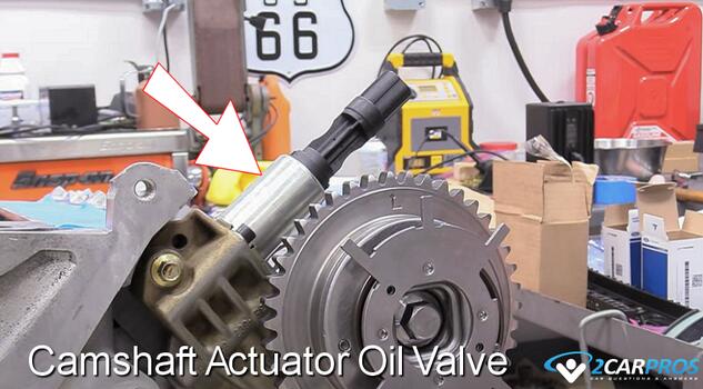 automotive engine camshaft actuator oil control valve