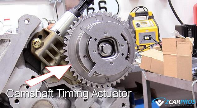 automotive engine camshaft variable timing actuator