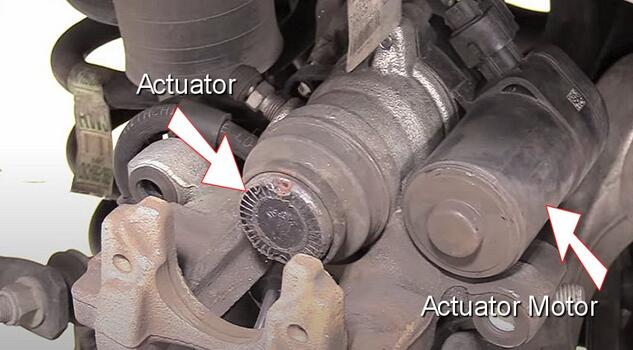 automotive rear brake caliper parking brake actuator