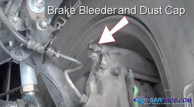 brake bleeder and dust cap