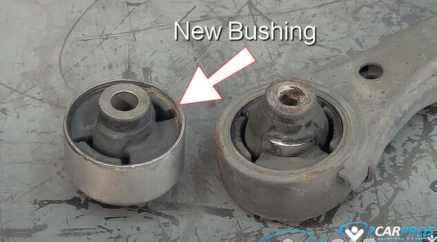 how to replace automotive suspension lower control arm bushings