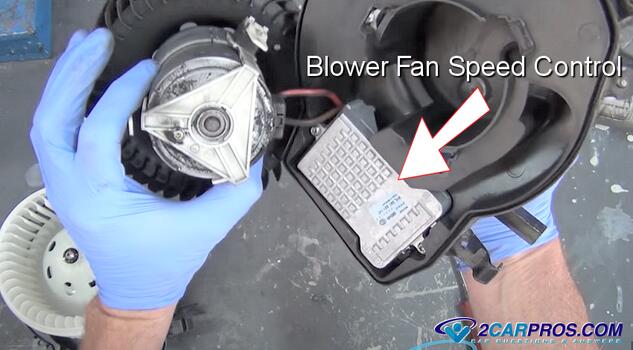 how to replace hvac blower fan motor speed controller resistor