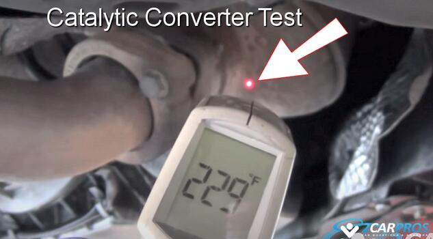 how to test automotive engine exhaust catalytic converter