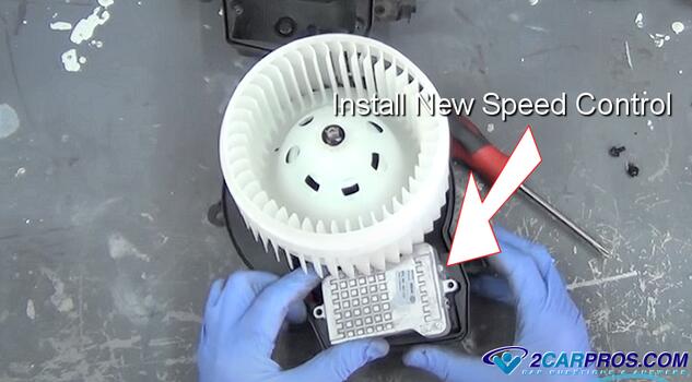 install new hvac blower fan motor speed controller