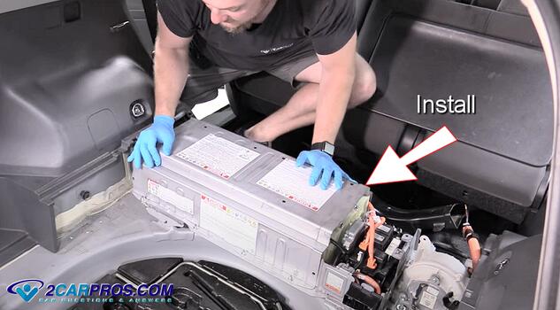 install new hybrid battery unit