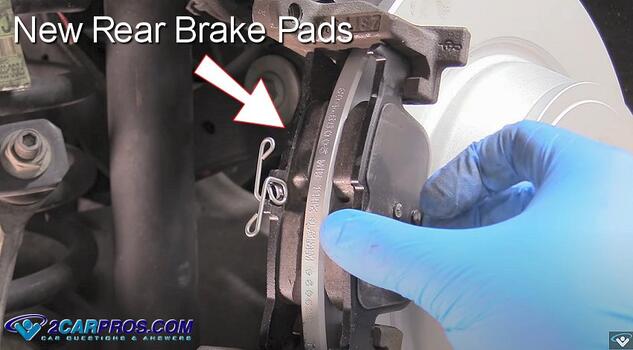 install new rear brake pads