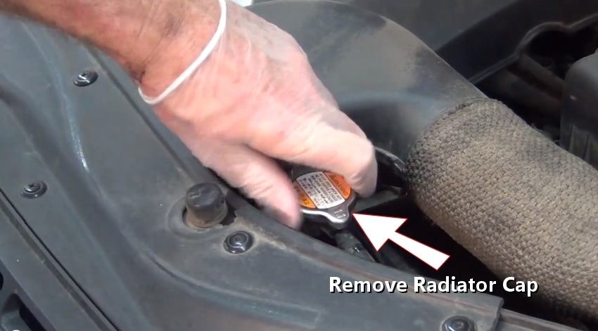 how to remove radiator cap