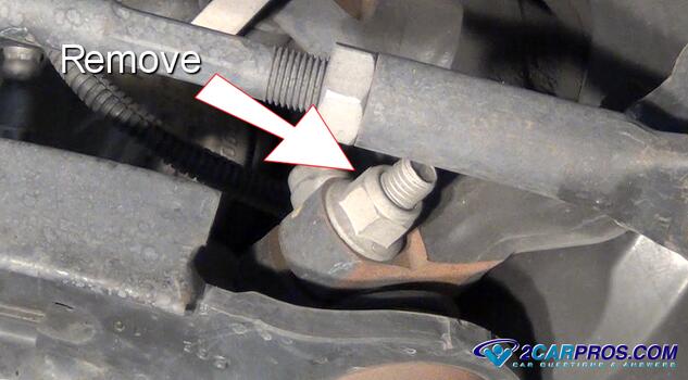 remove ball joint pinch bolt