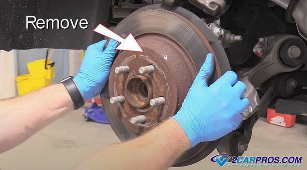 remove rear brake rotor