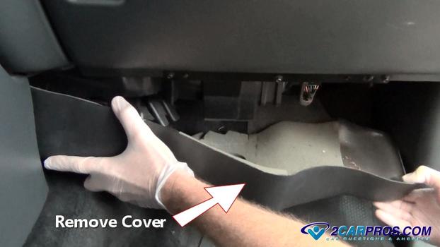 remove under dash cover