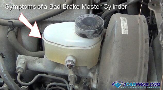 symptoms bad automotive brake system master cylinder