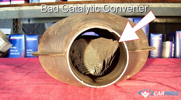 symptoms bad automotive engine exhaust system catalytic converter