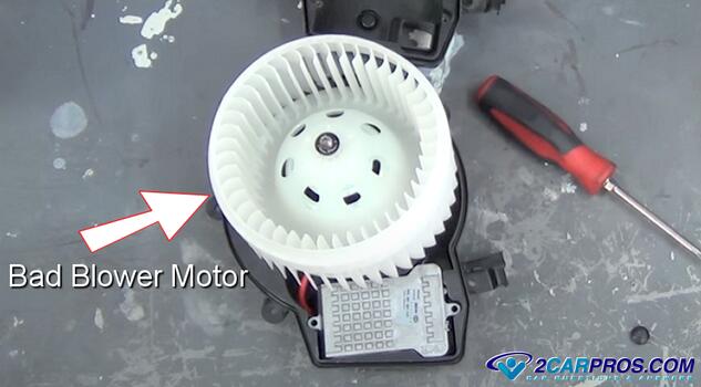 symptoms bad blower fan motor