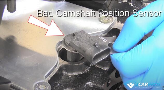 symptoms of a bad automotive engine camshaft position sensor