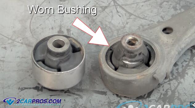 worn out automotive front control arm bushings