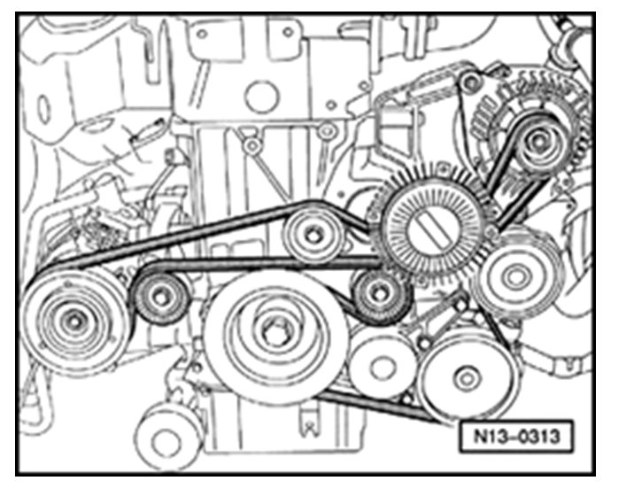 How to Change the Fan Belt on 1998 VW Passat 1.9tdi