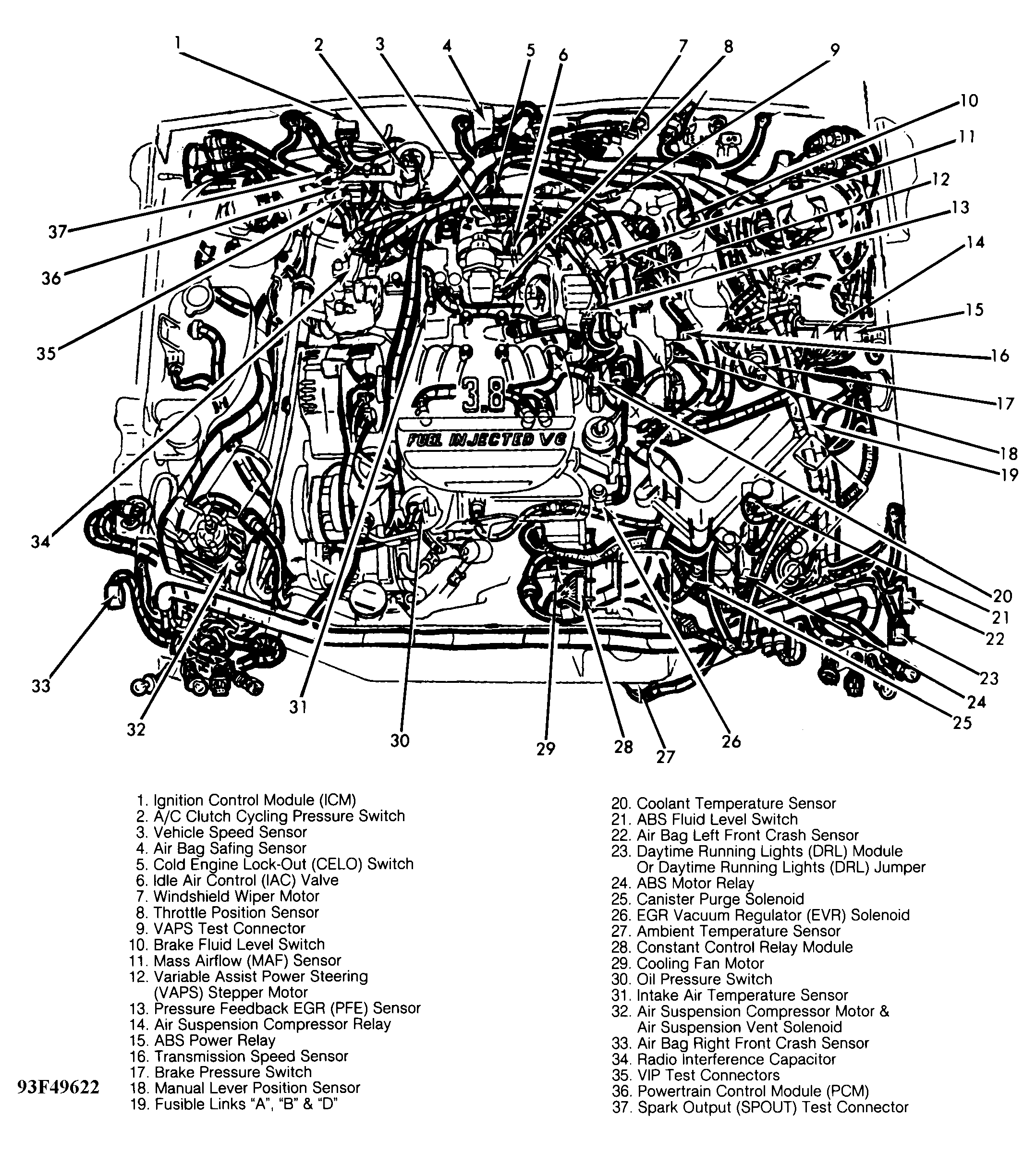 1999 Lincoln Continental Engine Diagram