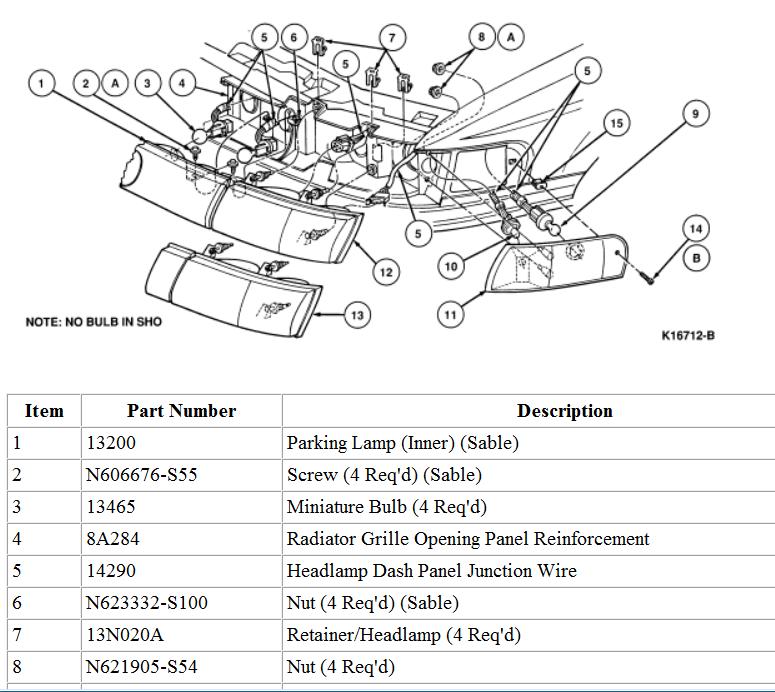 1999 Mercury Sable Front End Body Installation: I Need to Replace ...